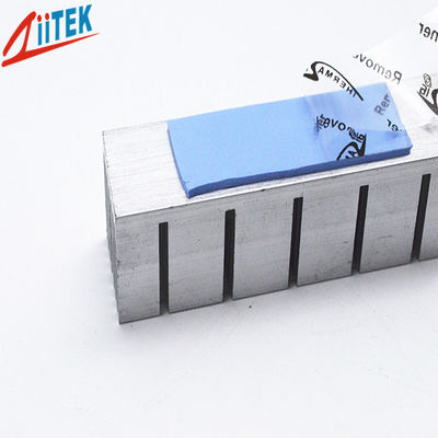 Termicamente almofada AZUL do silicone do emissor de isofrequência 3.2W/m-K com 40 SHORE00, Tem: -50 a 200℃