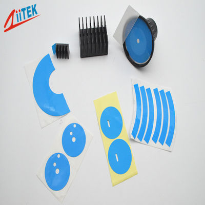 1,2 com o elevado desempenho do mK o dobro azul tomou partido esparadrapo condutor térmico da fita para a costa A da lâmpada fluorescente 50 Led