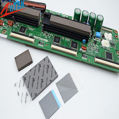 High Thermal Conductivity 6.0W Non Silicone Gap Pad For Telecommunication Equipment