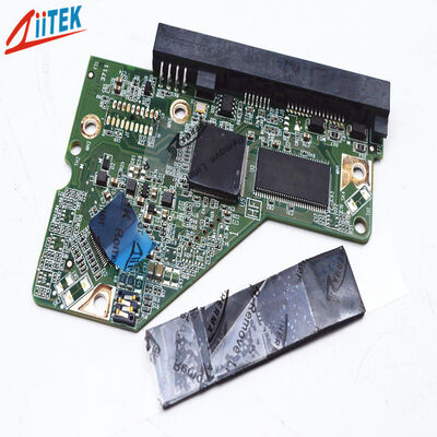 Almofada de isolamento de silicone térmico para GPU CPU, almofada de resfriamento de 0,5MM-5,0MM com baixa resistência térmica